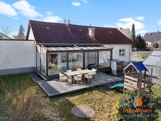 Bungalow zum Kauf 467.000 € 4 Zimmer 112 m² 645 m² Grundstück Auerbach Horgau 86497