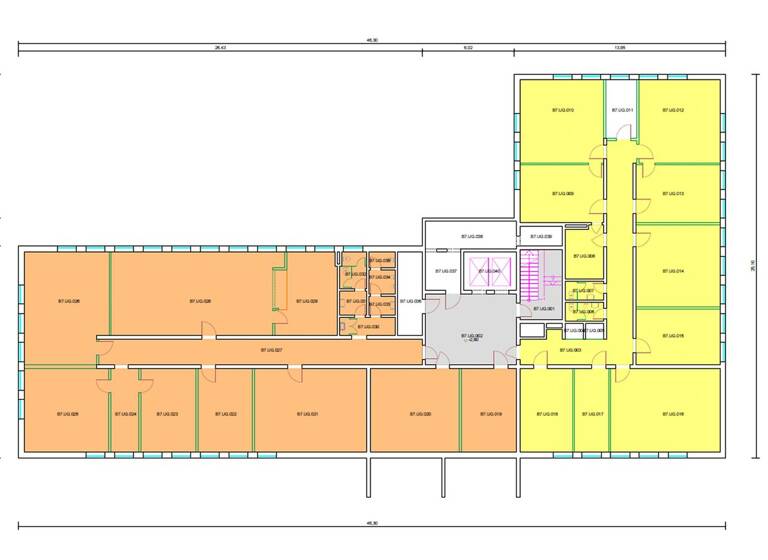 Bürogebäude zur Miete provisionsfrei 3.348 m² Bürofläche teilbar von 307 m² bis 3.348 m² Tiefenbroich Ratingen 40880