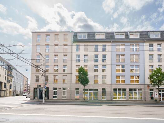Wohnung zur Miete 405 € 1 Zimmer 23,7 m² 2. Geschoss Bautzner Straße 24 Innere Neustadt Ortsamtsbereich Neustadt 01099
