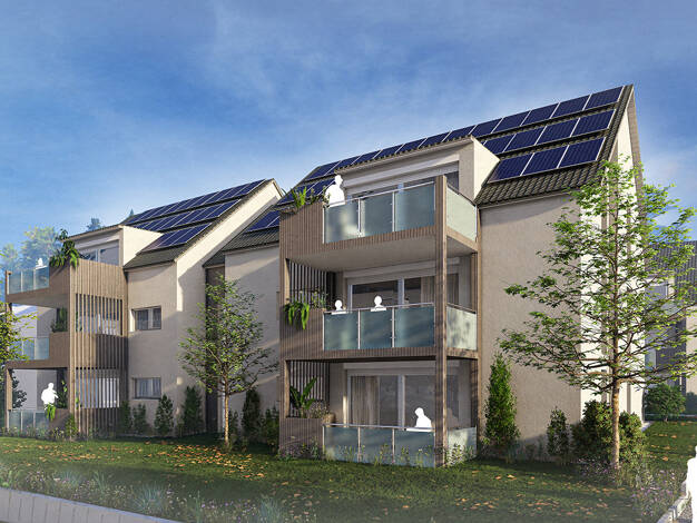 Wohnung zum Kauf - Neubau provisionsfrei 397.500 € 3 Zimmer 76,4 m² Dachgeschoss, 3. Geschoss frei ab 31.05.2026 Elgersweier Offenburg 77656