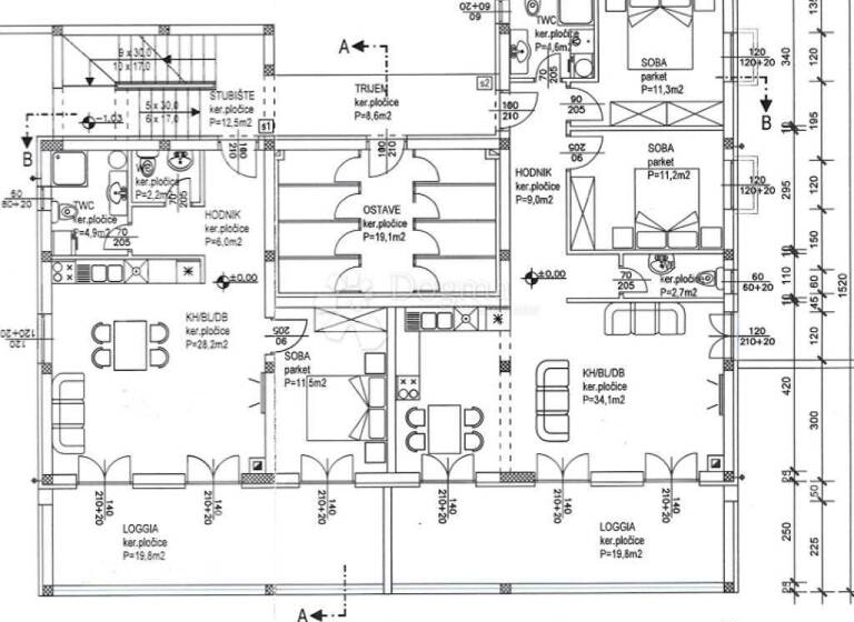 Wohnung zum Kauf 280.000 € 3 Zimmer 78 m² EG Vostarnica - Poluotok