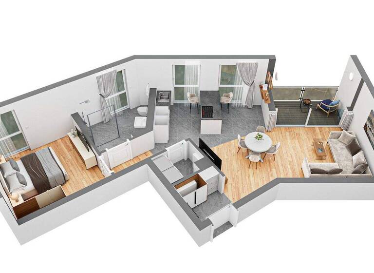 Wohnung zum Kauf provisionsfrei 315.000 € 2 Zimmer 68 m² 4. Geschoss Südstraße 45 Hamm-Mitte Hamm 59065