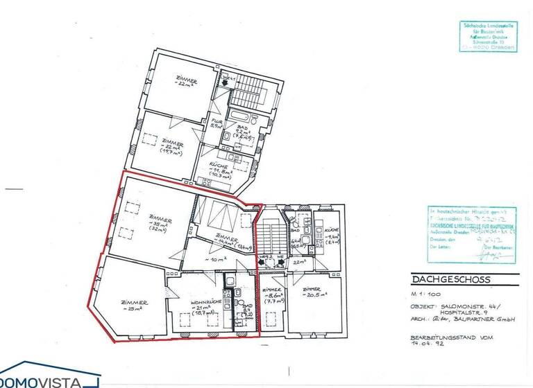 Wohnung zur Miete 320 € 3 Zimmer 106,3 m² 4. Geschoss Hospitalstraße 9 Innenstadt Görlitz 02826