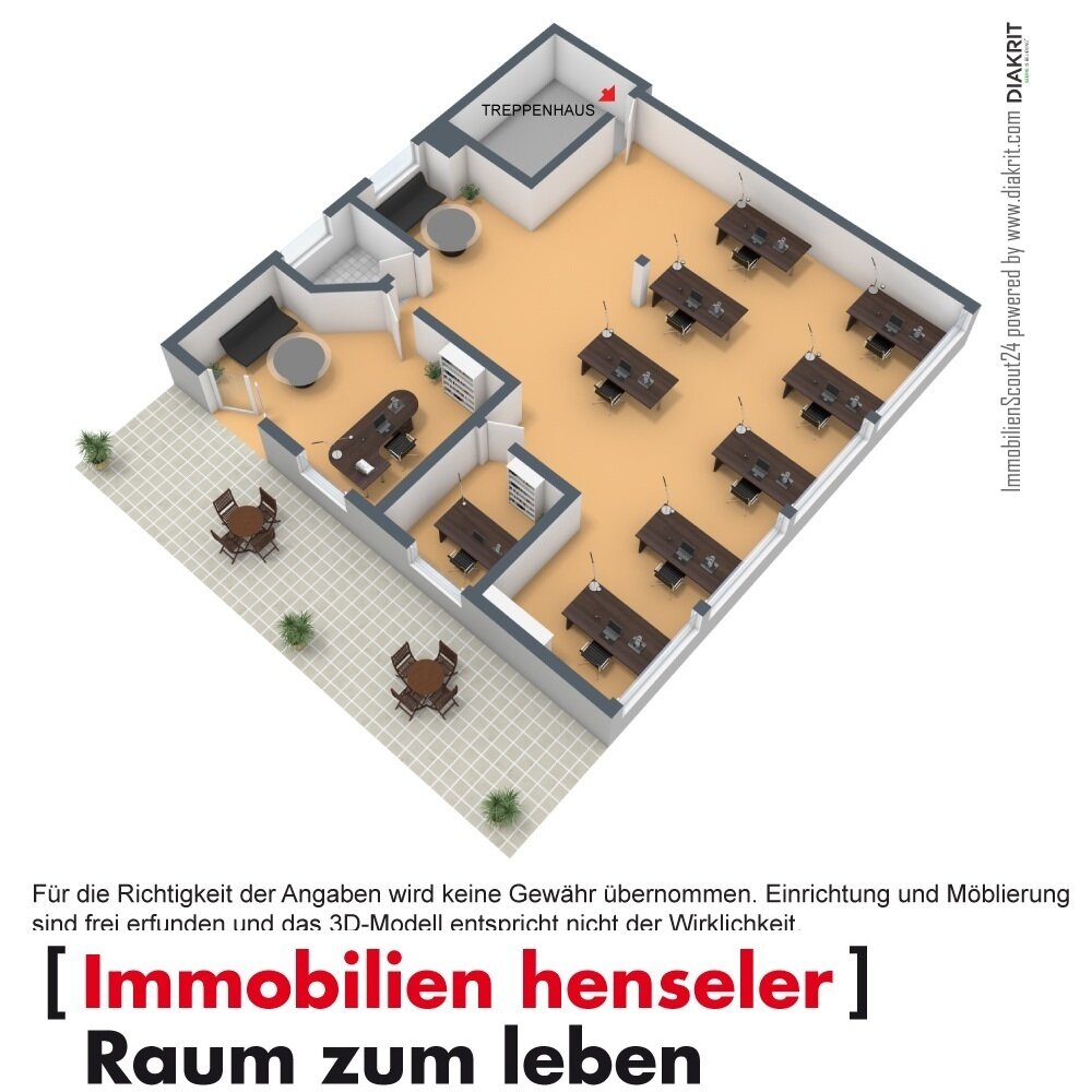 Bürogebäude zur Miete 1.250 € 151 m²<br/>Bürofläche Ladenburg 68526