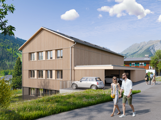 Wohnung zum Kauf - Erstbezug provisionsfrei 399.000 € 3 Zimmer 53,3 m² 1. Geschoss frei ab sofort Holderstauden 432 Schoppernau 6886