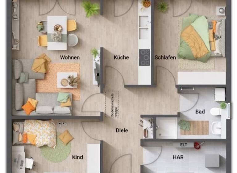 Bungalow zum Kauf provisionsfrei 179.800 € 3 Zimmer 76,8 m²<br/>Wohnfläche 1.000 m²<br/>Grundstück Lindenbeck Granzin 19386