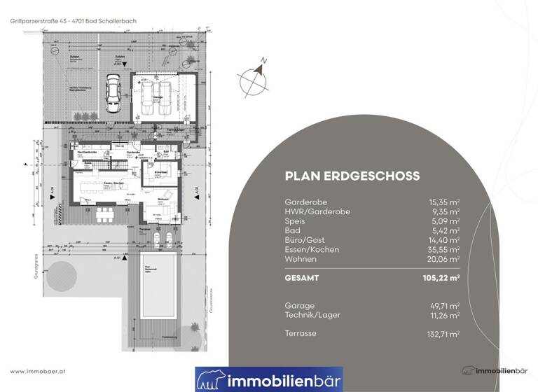 Einfamilienhaus zum Kauf 989.000 € 11 Zimmer 206,2 m² 904 m² Grundstück Bad Schallerbach 4701