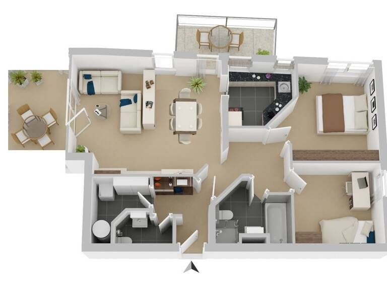 Wohnung zum Kauf 320.000 € 3,5 Zimmer 85 m²<br/>Wohnfläche 1.<br/>Geschoss Bonlanden Filderstadt / Bonlanden 70794