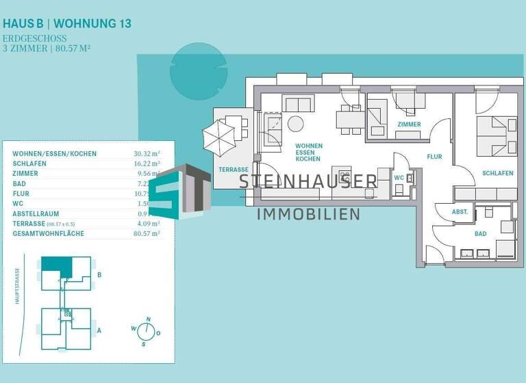 Wohnung zum Kauf 531.750 € 3 Zimmer 80,6 m² EG Oberried 79254
