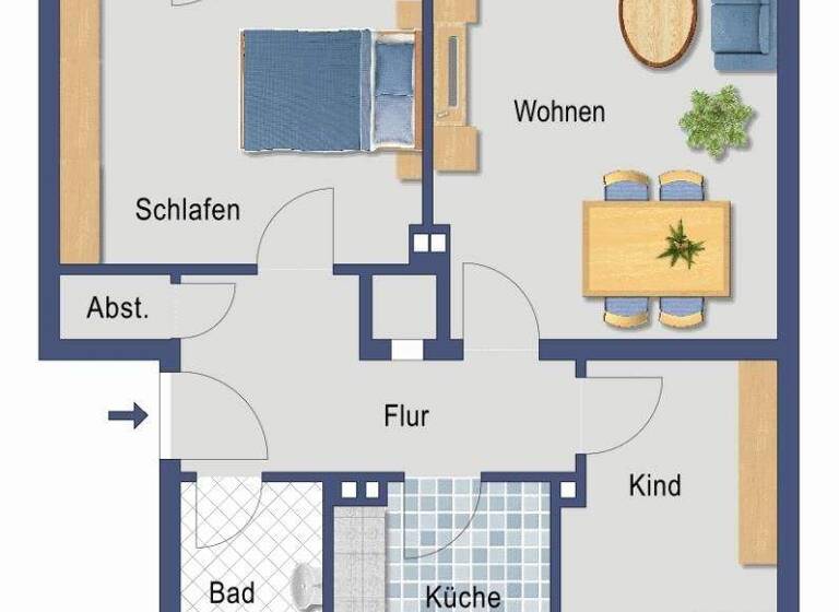 Wohnung zum Kauf provisionsfrei 280.000 € 3 Zimmer 72,8 m² 3. Geschoss Espenstraße 14 Griesheim Frankfurt 65933