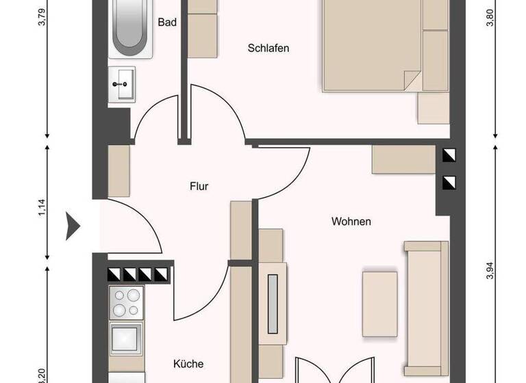 Wohnung zum Kauf als Kapitalanlage geeignet 169.900 € 2 Zimmer 49 m² Reinickendorf Berlin 13407