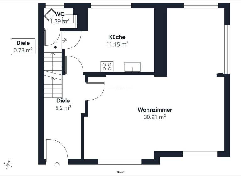 Reihenendhaus zum Kauf 329.000 € 3 Zimmer 96 m² 347 m² Grundstück Stade 21680