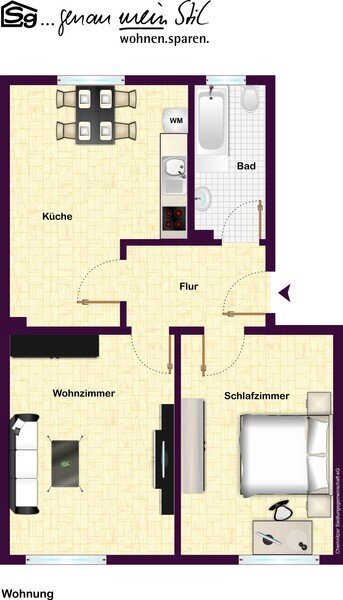 Wohnung zur Miete 255 € 2 Zimmer 49 m²<br/>Wohnfläche 2.<br/>Geschoss 25.11.2024<br/>Verfügbarkeit Paul-Jäkel-Straße 82 Altendorf 921 Chemnitz 09113