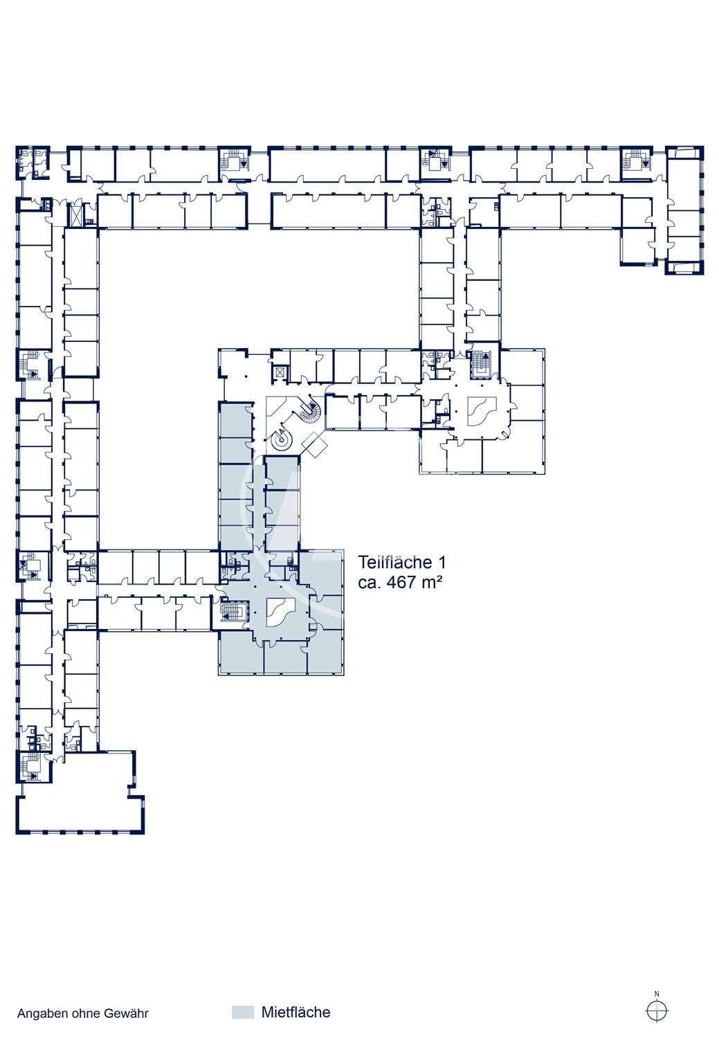 Bürofläche zur Miete provisionsfrei 8,90 € 467 m²<br/>Bürofläche Reinhard-Rube-Straße 17 Industriegebiet Weende Göttingen 37077