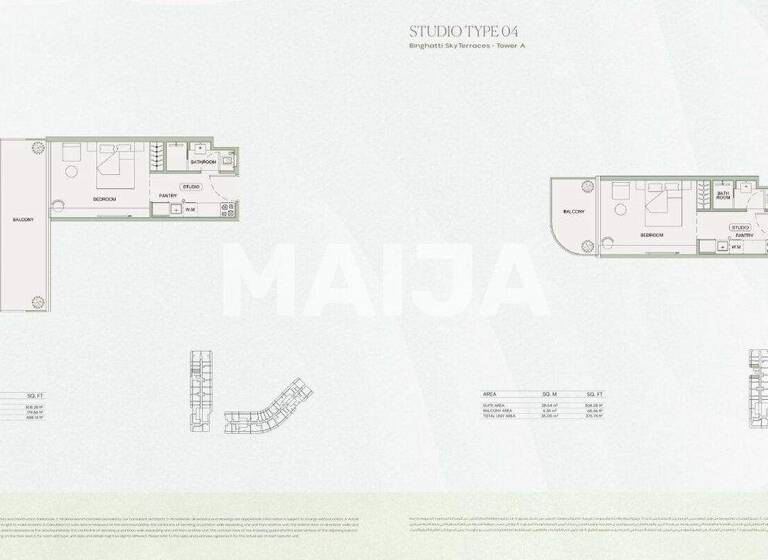 Studio zum Kauf 208.000 € 1 Zimmer 30 m² 1. Geschoss Dubai, Dubai Dubai Motor Cit