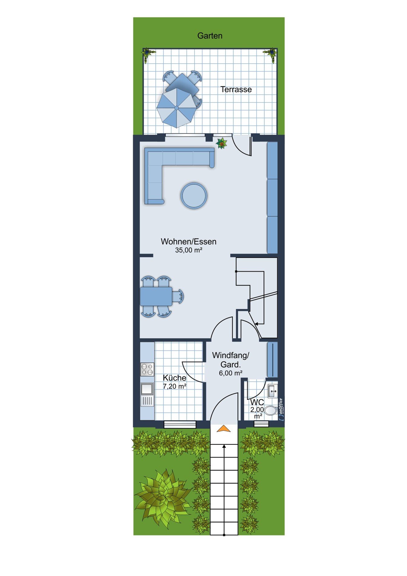 Reihenmittelhaus zum Kauf 560.000 € 5 Zimmer 120 m²<br/>Wohnfläche 150 m²<br/>Grundstück Sasel Hamburg-Sasel 22393