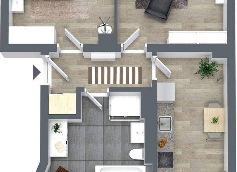 Wohnung zur Miete 429 € 2 Zimmer 57,9 m² EG frei ab 01.06.2026 Sandstr. 54 Borna-Heinersdorf Chemnitz 09114