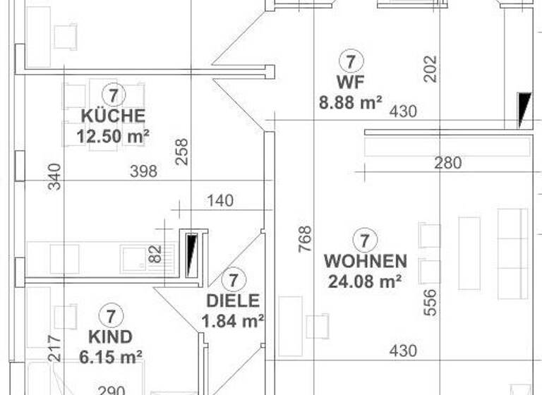 Wohnung zur Miete 780 € 4 Zimmer 96,5 m² 1. Geschoss frei ab 01.05.2026 Spradow Bünde 32257