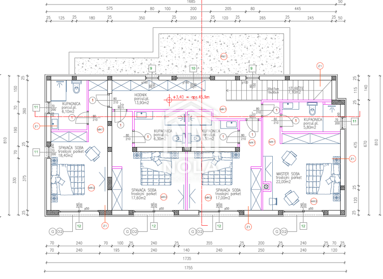 Einfamilienhaus zum Kauf 1.250.000 € 6 Zimmer 613 m² Grundstück Vodice 22211