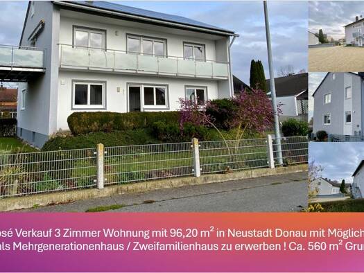 Terrassenwohnung zum Kauf provisionsfrei 326.118 € 3 Zimmer 96,2 m² Geschoss 1/2 Neustadt Neustadt a.d.Donau 93333
