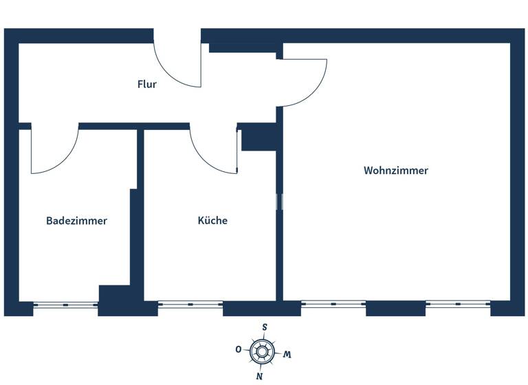 Wohnung zum Kauf 104.000 € 1 Zimmer 35 m²<br/>Wohnfläche 1.<br/>Geschoss Kleinzschocher Leipzig 04299