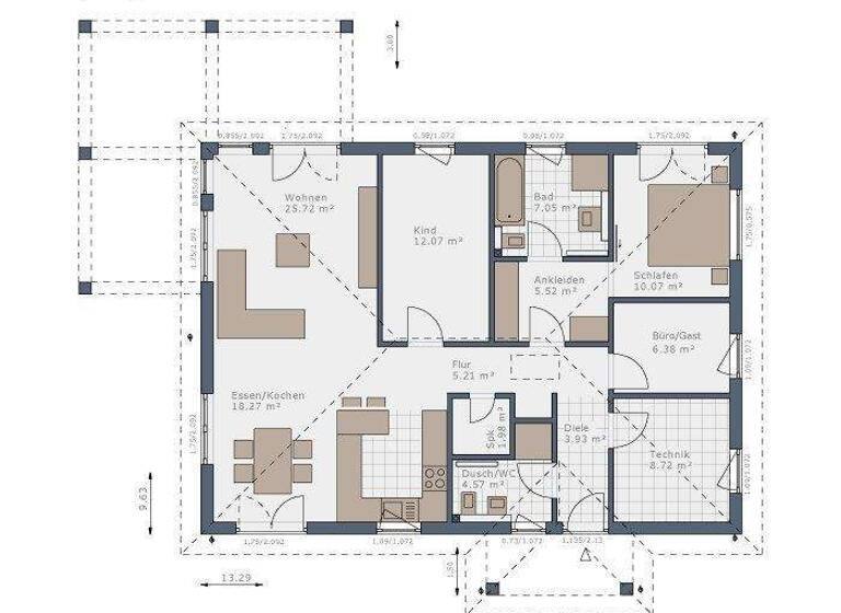 Bungalow zum Kauf provisionsfrei 485.000 € 4 Zimmer 109 m² 570 m² Grundstück Bützfleth Stade 21683