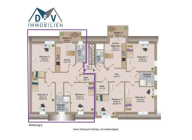 Wohnung zur Miete 980 € 3 Zimmer 100 m² 2. Geschoss frei ab sofort Heide 25746