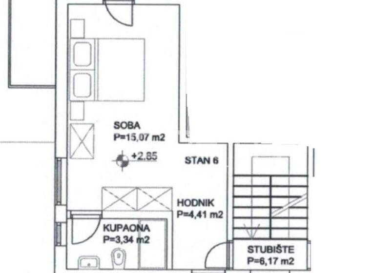 Wohnung zum Kauf 126.652 € 2 Zimmer 28 m² 1. Geschoss Vis