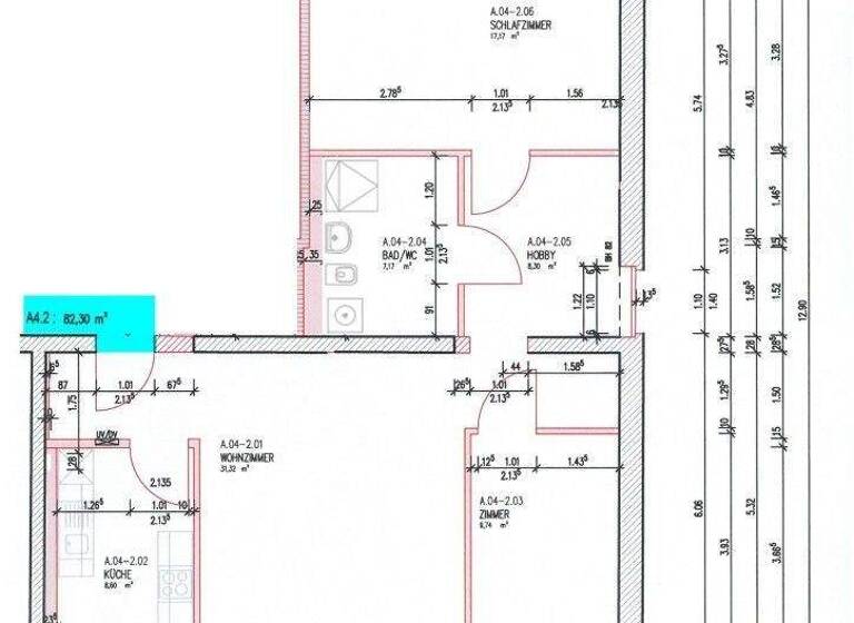 Wohnung zur Miete 865 € 3 Zimmer 82,3 m² frei ab sofort Herbert-Jensch-Straße 104 Frankfurt Frankfurt (Oder) 15234