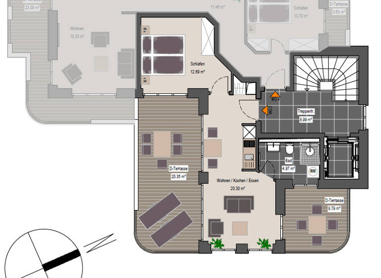 Wohnung zum Kauf 1.285.000 € 2 Zimmer 68 m² 1. Geschoss frei ab sofort Wyk auf Föhr 25938