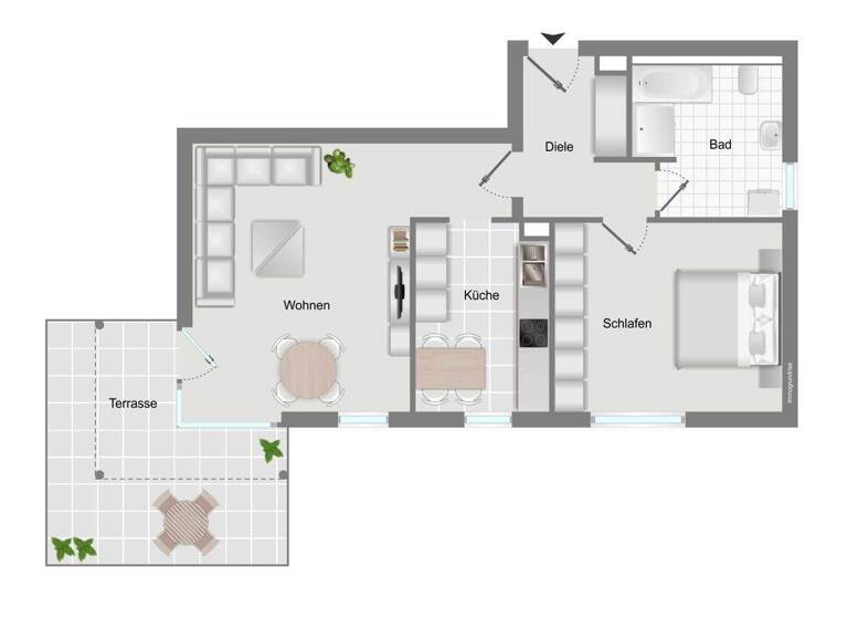 Wohnung zum Kauf 279.900 € 2 Zimmer 67 m² Kaufering 86916