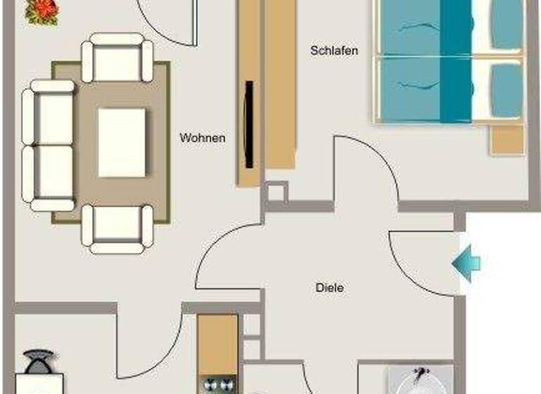 Wohnung zur Miete 362 € 2,5 Zimmer 44,7 m² EG Bischoffstraße 117 Altenessen-Nord Essen 45329