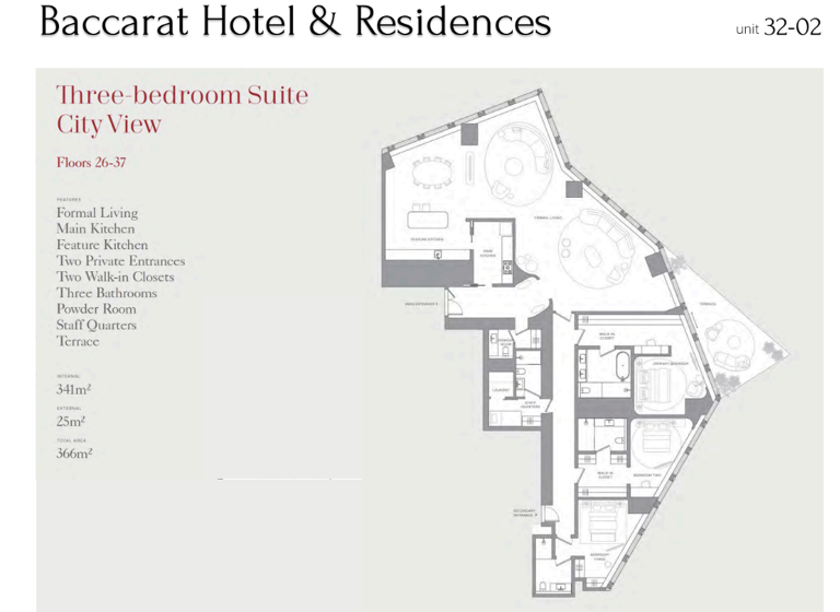 Wohnung zum Kauf 9.804.359 € 5 Zimmer 341 m² Dubai