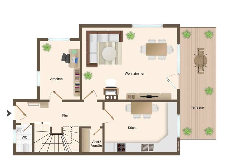 Reihenendhaus zur Miete 2.158 € 6 Zimmer 166,3 m² Heinrich von Taube Straße 9 Bannewitz 01728