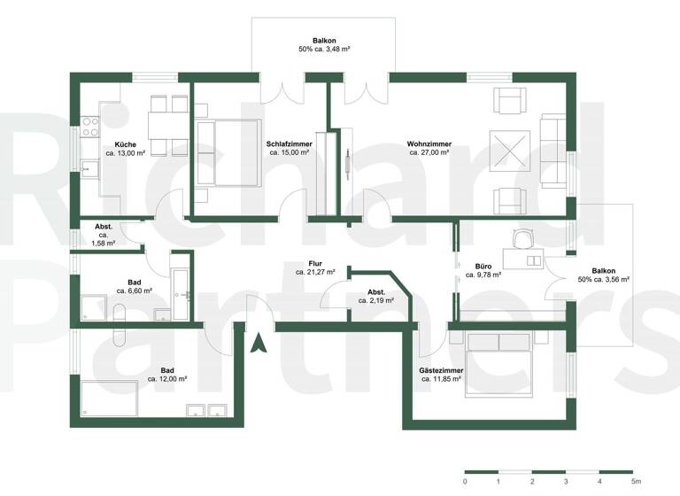 Wohnung zum Kauf 499.000 € 4 Zimmer 124 m² Freilassing 83395