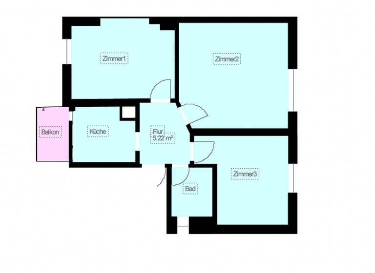 Wohnung zur Miete 1.170 € 3 Zimmer 65 m² 1. Geschoss Ost Stuttgart 70186