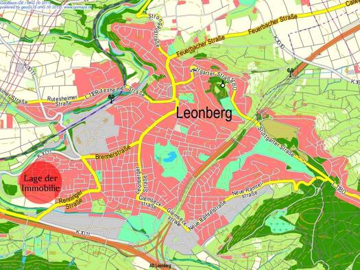 Wohnung zur Miete 840 € 2,5 Zimmer 66 m² Eltingen Leonberg 71229