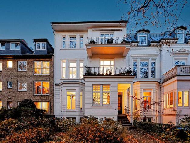 Stadthaus zum Kauf 3.650.000 € 12 Zimmer 430 m² 330 m² Grundstück Uhlenhorst Hamburg 22085