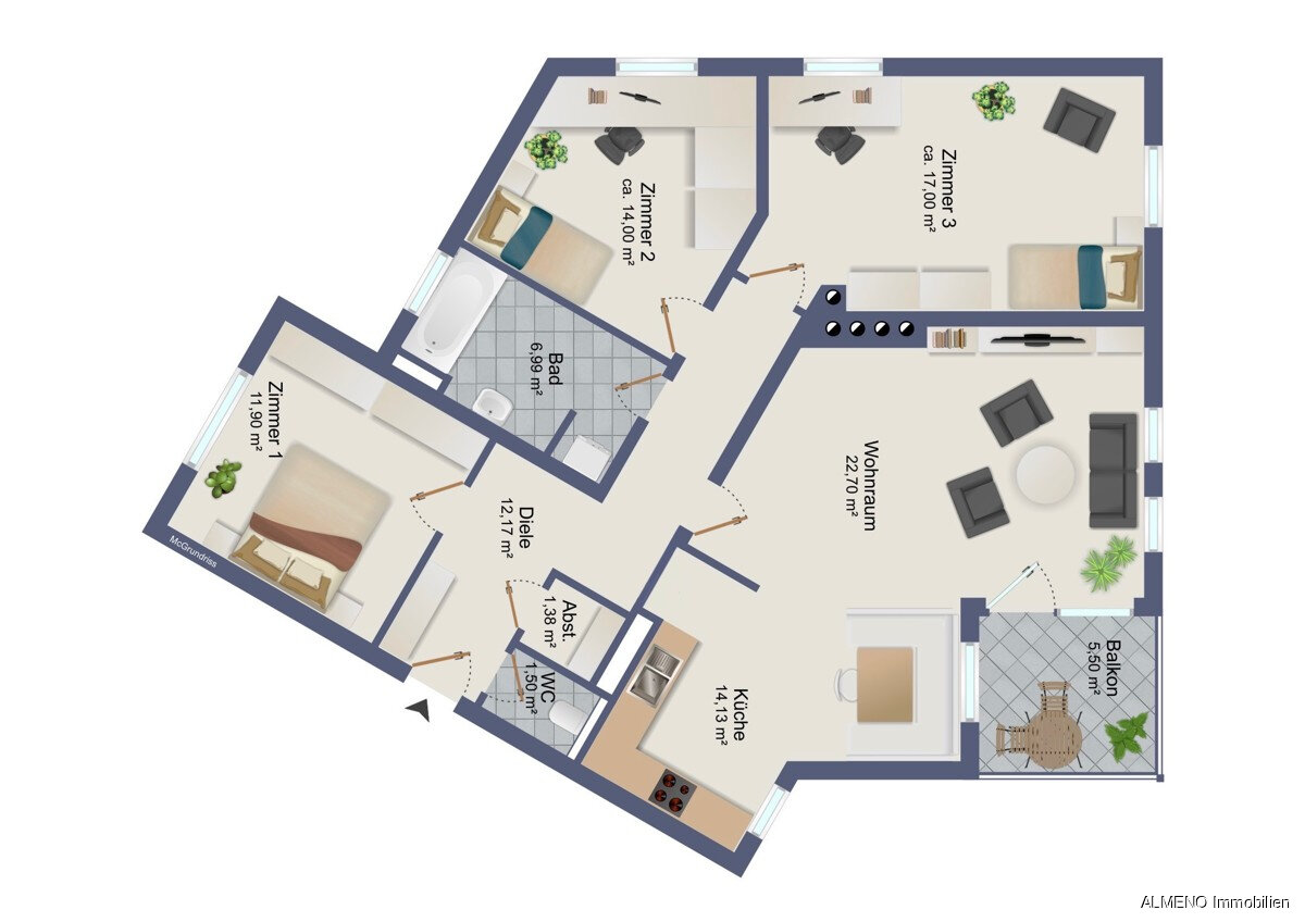 Wohnung zum Kauf 450.000 € 4 Zimmer 101,7 m²<br/>Wohnfläche 3.<br/>Geschoss Major Sieberer Straße 4a Kufstein 6330