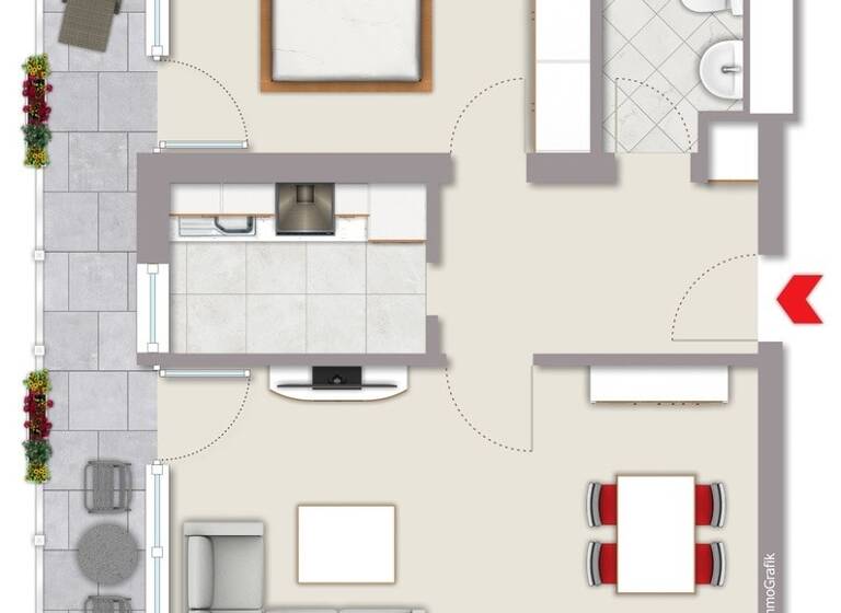 Wohnung zum Kauf 73.000 € 2 Zimmer 51 m² 8. Geschoss frei ab sofort Hochemmerich Duisburg 47226