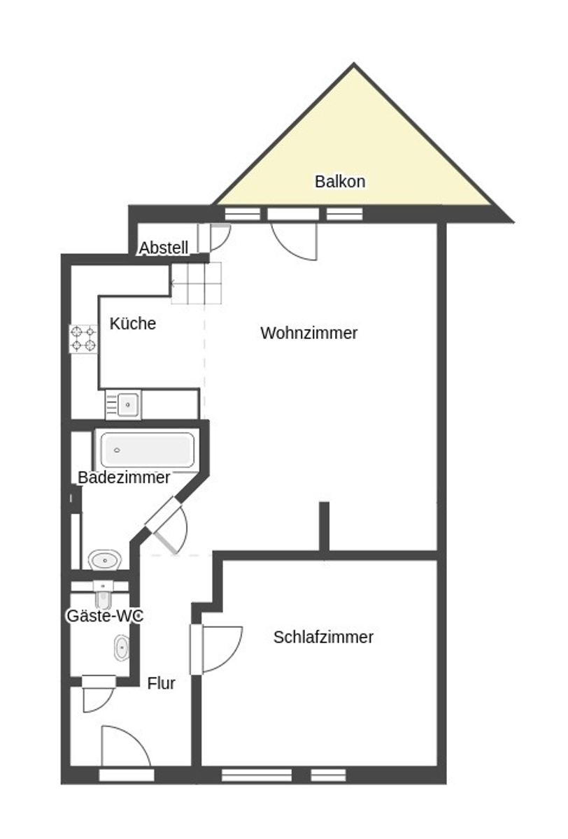 Immobilie zum Kauf als Kapitalanlage geeignet 325.000 € 2,5 Zimmer 60,6 m²<br/>Fläche Gröbenzell 82194