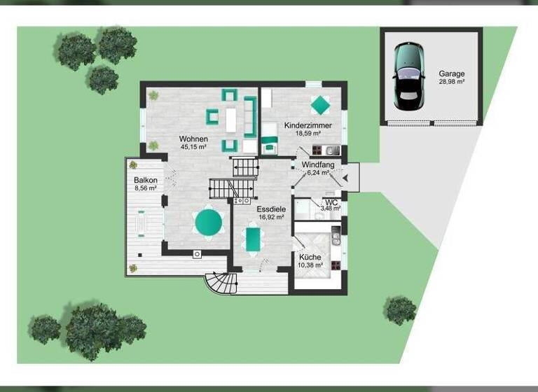 Einfamilienhaus zum Kauf provisionsfrei 1.120.000 € 5 Zimmer 164 m² 893 m² Grundstück frei ab sofort Schondorf am Ammersee 86938