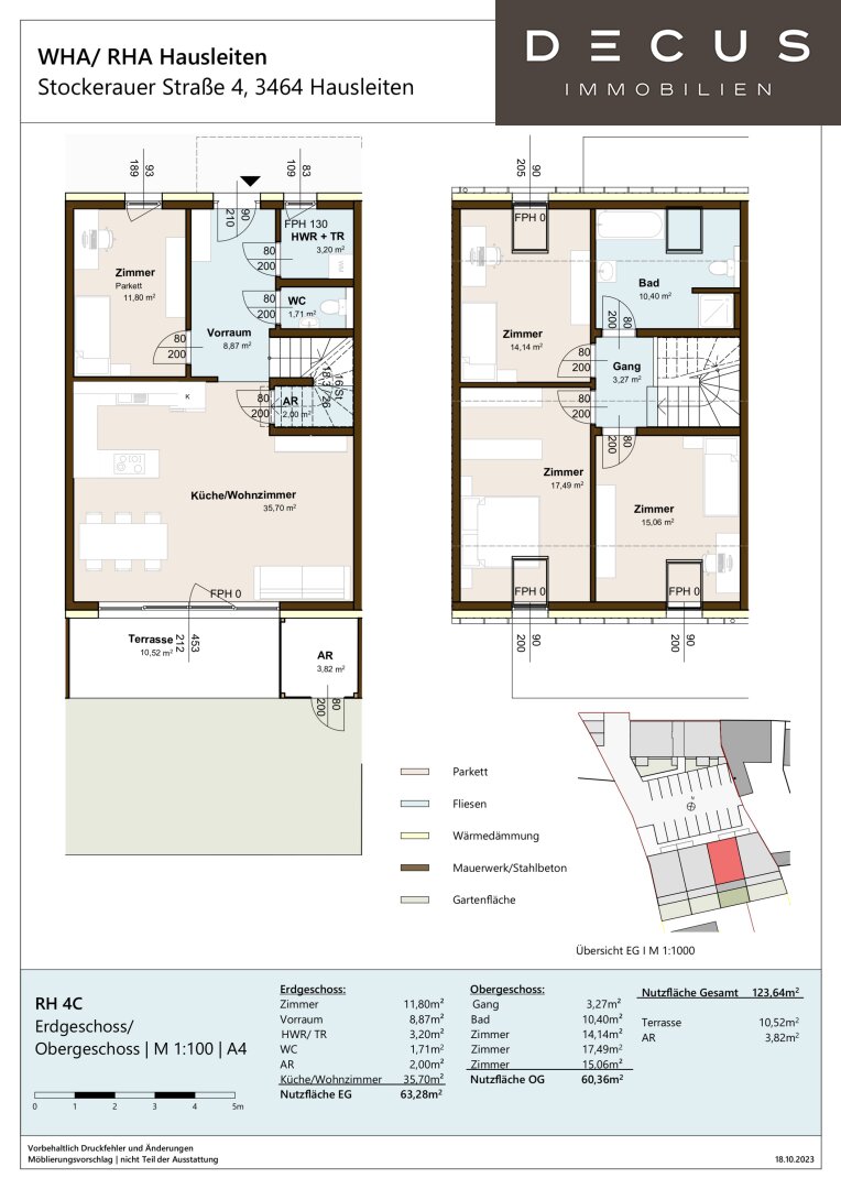 Haus zur Miete 1.446 € 5 Zimmer 120,5 m²<br/>Wohnfläche Hausleiten 3464