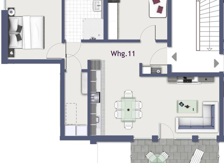 Wohnung zum Kauf 372.500 € 3 Zimmer 87,2 m²<br/>Wohnfläche Dachgeschoss, 2.<br/>Geschoss Raiffeisengasse 5 Trailsdorf Hallerndorf 91352