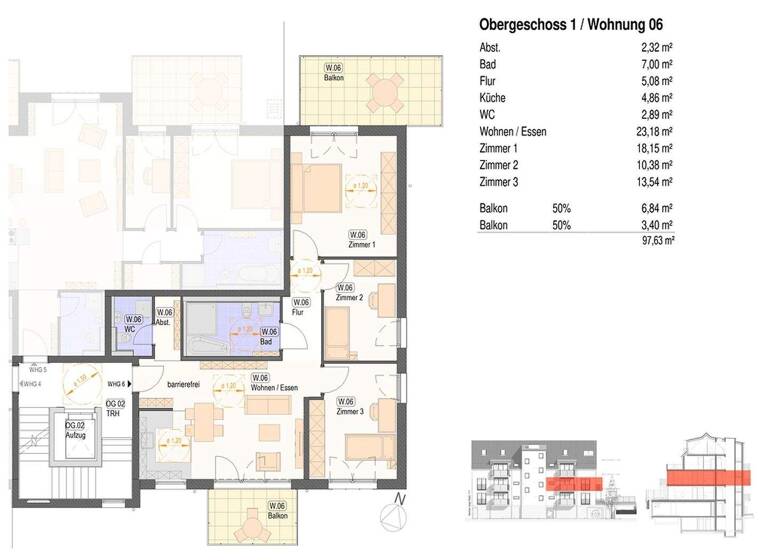 Wohnung zum Kauf provisionsfrei 626.500 € 4 Zimmer 97,7 m² Neckarhausen Nürtingen / Neckarhausen 72622