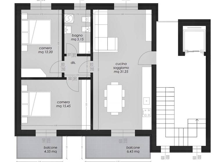 Wohnung zum Kauf - Erstbezug 290.000 € 2 Zimmer 55 m² EG frei ab sofort Via Monte Baldo Desenzano del Garda