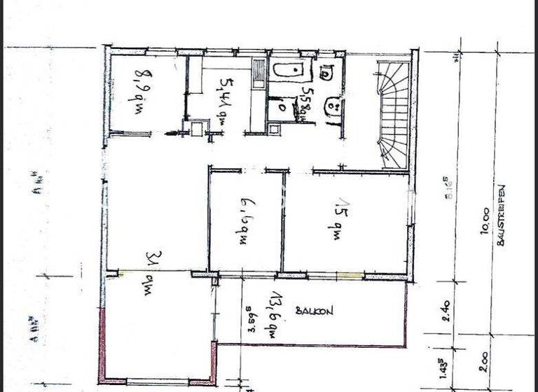 Wohnung zur Miete Tauschwohnung 635 € 4 Zimmer 80 m² EG Backnang 71522