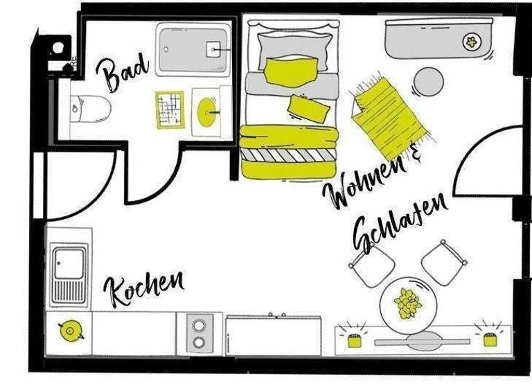 Studio zur Miete 585 € 1 Zimmer 32 m² 3. Geschoss frei ab 01.04.2026 Theodor-Heuss-Straße 26 Ingolstadt 85055