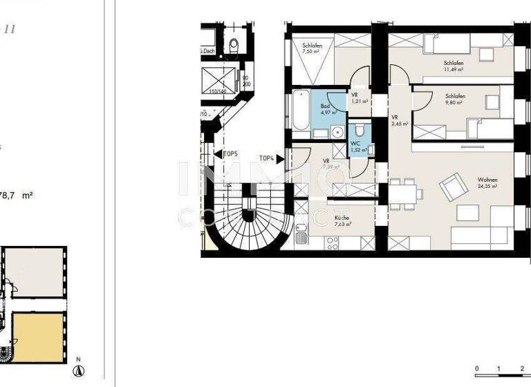 Wohnung zum Kauf 195.000 € 4 Zimmer 78,7 m² Wien 1150