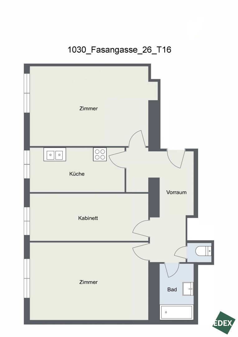 Wohnung zum Kauf 349.900 € 3 Zimmer 77,5 m²<br/>Wohnfläche 4.<br/>Geschoss Wien 1030